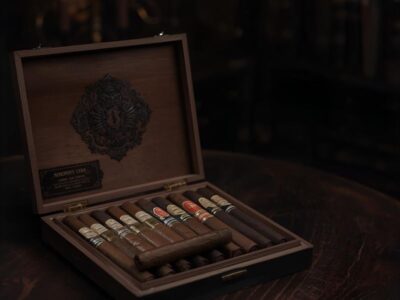 cigar box with cigars